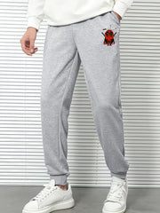 Men's Cartoon Print Elastic Waist Sports Pants