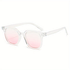 Square Sunglasses Gradient Mirror Lens UV400
