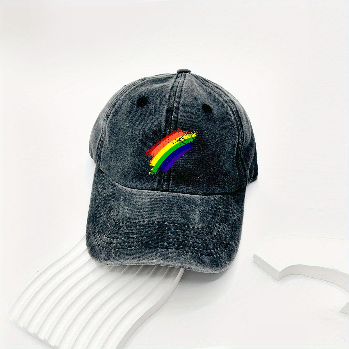 Rainbow Sunflower Baseball Cap for Sun Protection