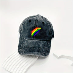 Rainbow Sunflower Baseball Cap for Sun Protection