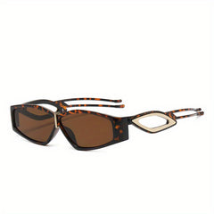 Y2K Geometric Tortoiseshell Sunglasses UV400