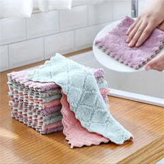 Double Sided Dishwashing Towel, Non-stick, Thickened, Water Absorption