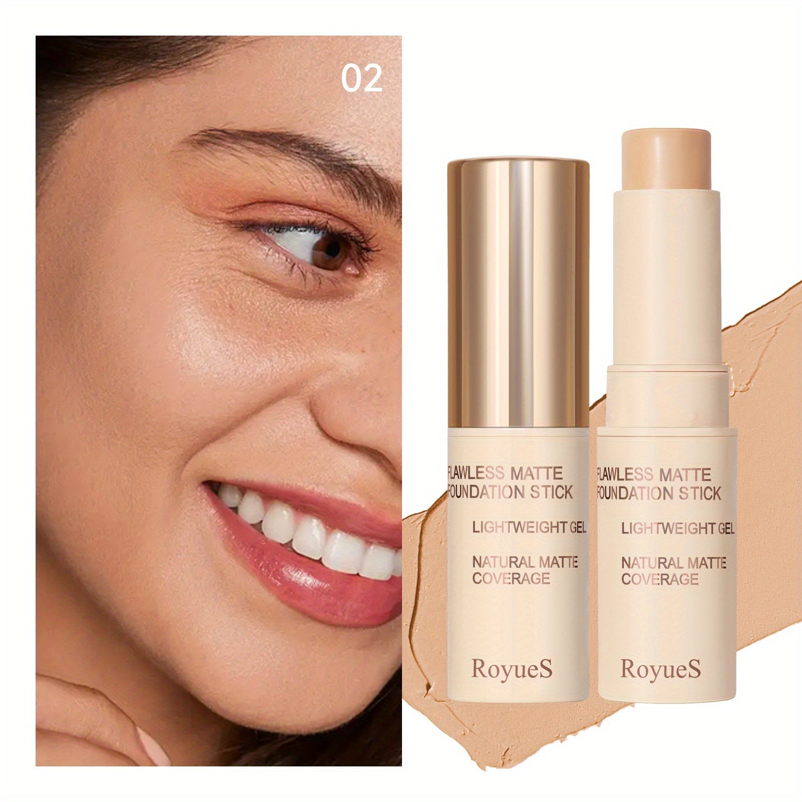 Flawless Matte Foundation Stick Natural Full Coverage