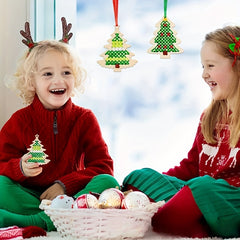 DIY Crafts Embroidery Set Christmas Tree Style 5 Pieces Star Christmas Tree