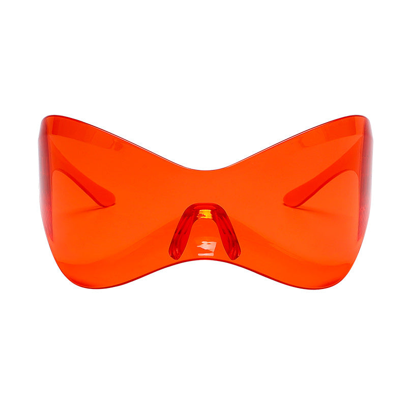 Y2K Large Wrap Around Sunglasses Oversized Punk Sports Eyeglasses