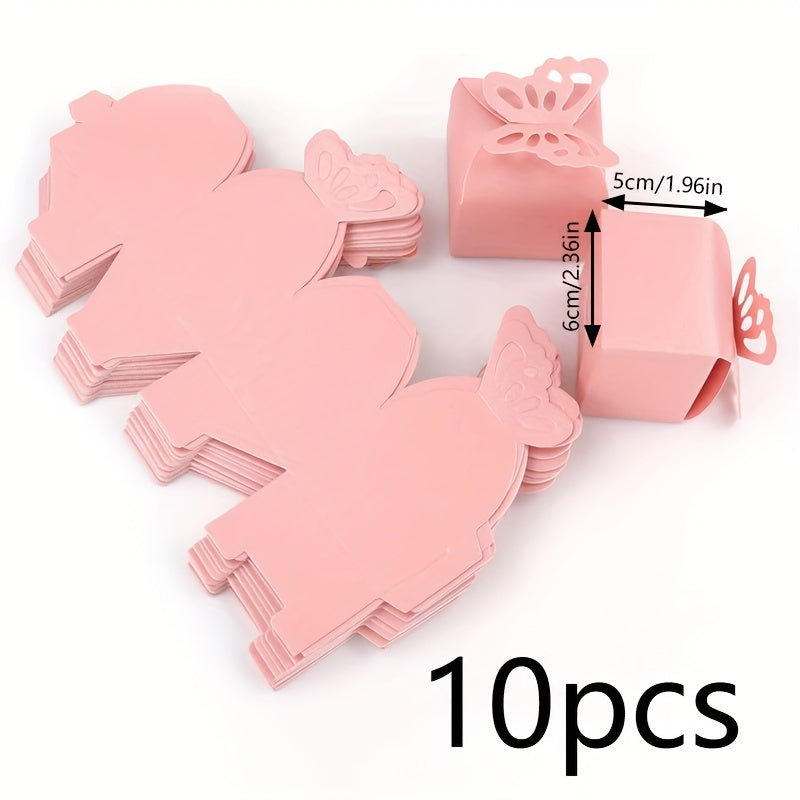 10pcs Creative Pearlescent Paper Butterfly