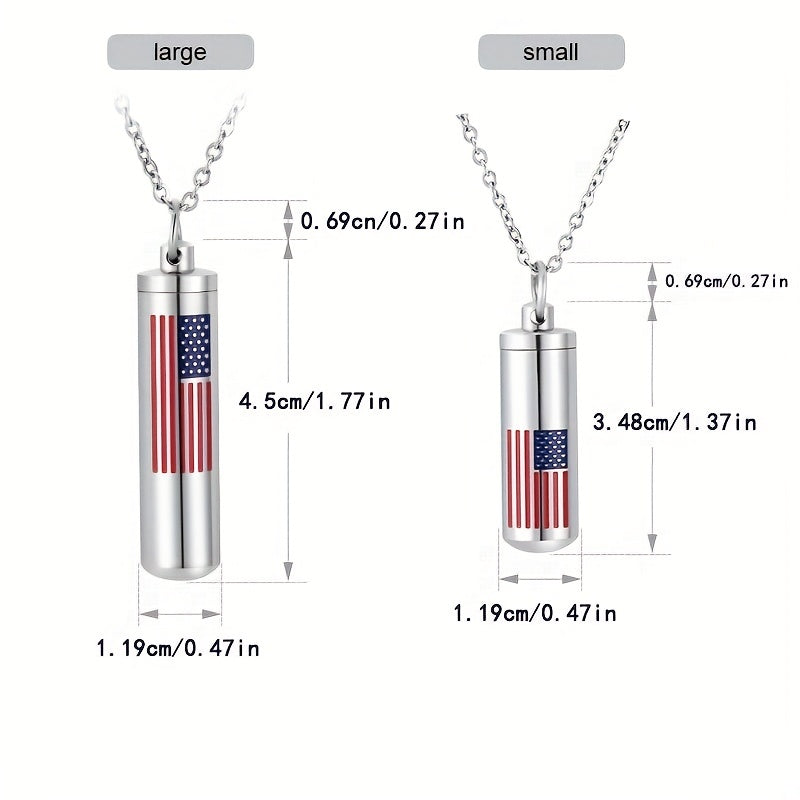 Stainless Steel Cremation Urn Necklace for Pet Ashes