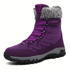 Plush Snow Boots Warm Hiking Shoes Women's Footwear
