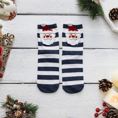 4 Pairs Women's Santa And Bear Funny Socks