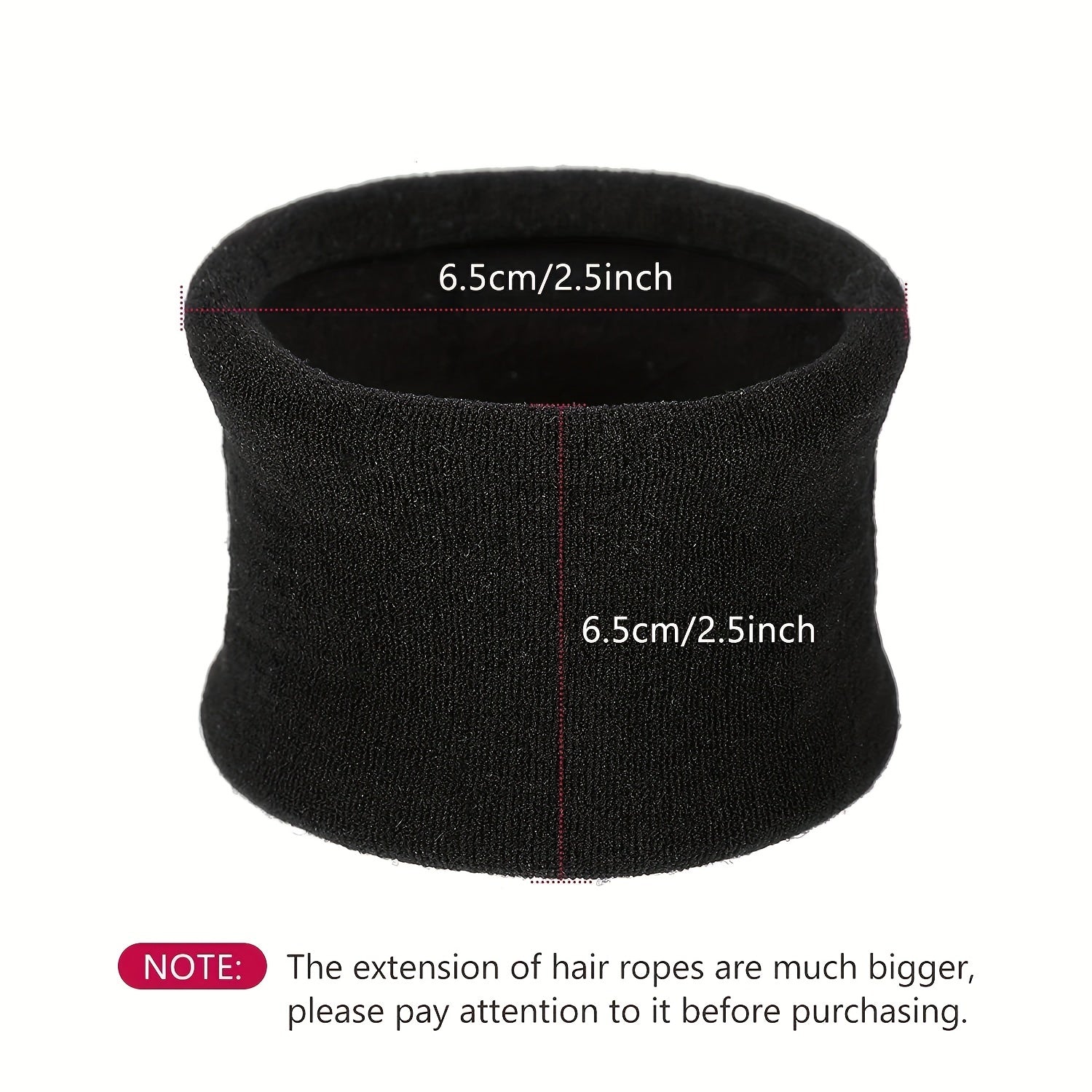 Large Elastic Hair Rope Wide Hair Tie Ponytail Holder Hair Accessories Women