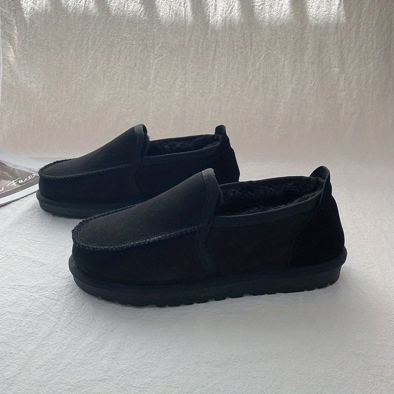 Men's Fleece Warm Slip On Moccasines for Winter