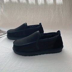 Men's Fleece Warm Slip On Moccasines for Winter