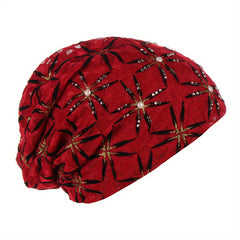 Vintage Flower Print Turban Head Scarf Ramadan Wrap