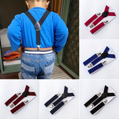 Kids' Clip on Braces Stylish Suspender Trousers for Boys & Girls