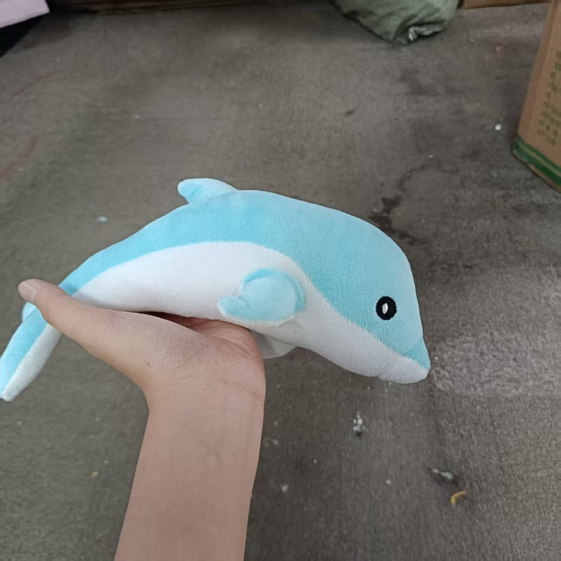 27 Dolphin Plush Toy Soft Stuffed Animal with Eyes Aquariums Home Decor