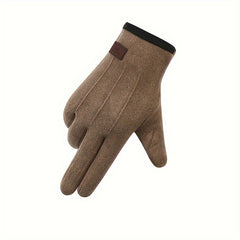 Men's Outdoor Cycling Gloves Warm Touch Screen Windproof Cold-proof Gloves