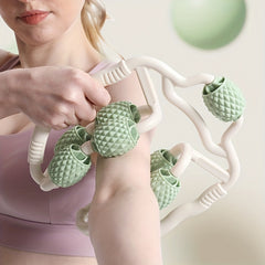 9 Wheels Fitness Massage Roller, Muscle Relaxation Hand Roller