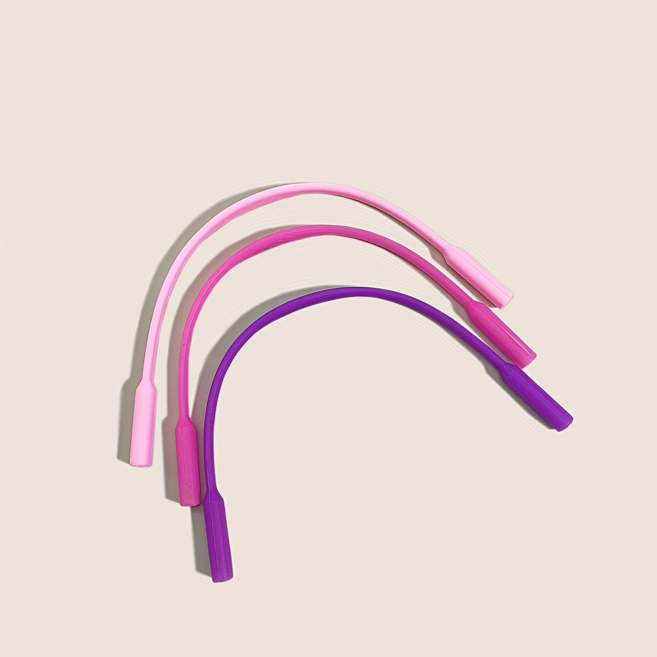 Rainbow Silicone Glasses Rope Square Hole Anti-slip Decorative Glasses Rope