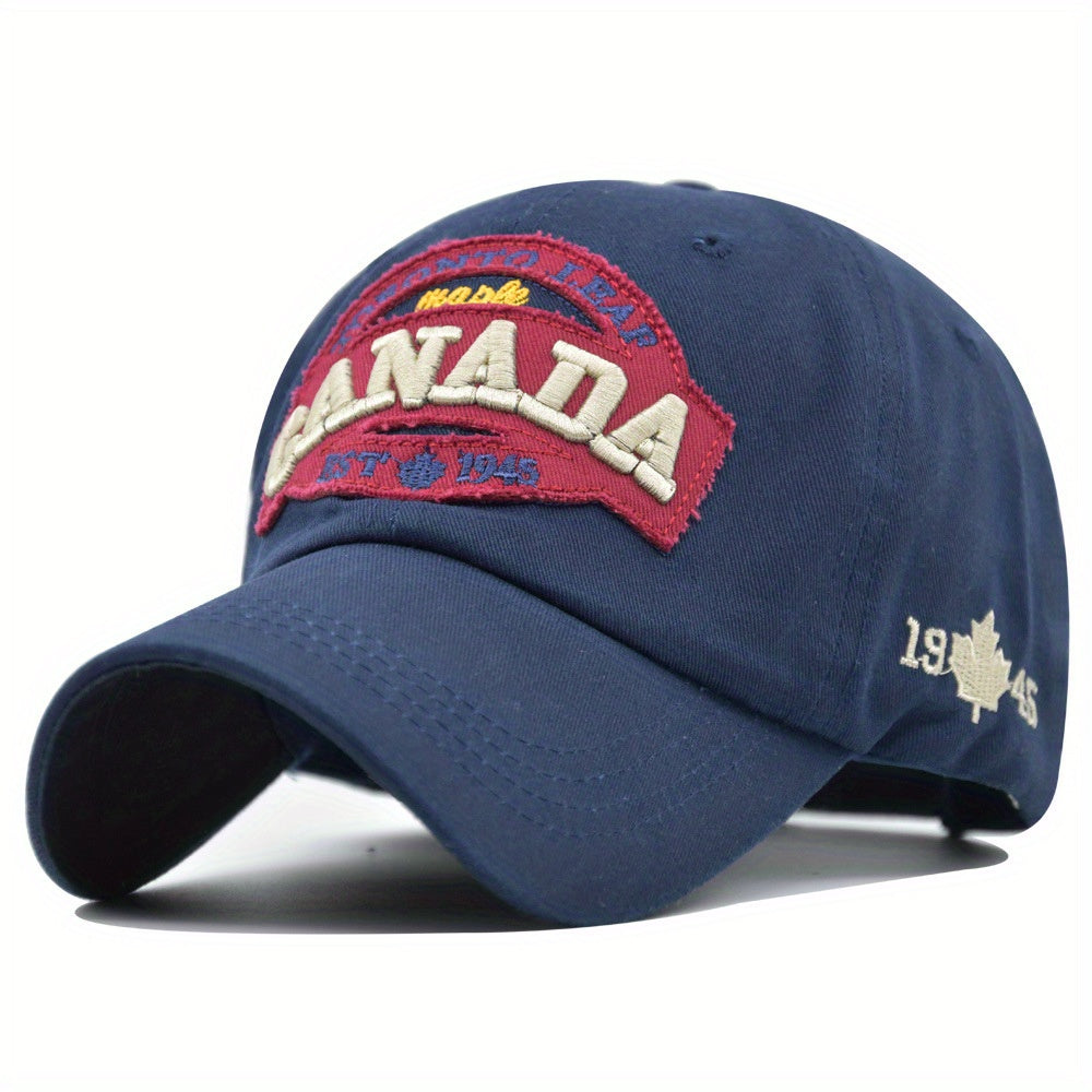 Canada Embroidered Cotton Baseball Cap Sunscreen Trucker Hat Hip Hop Cap