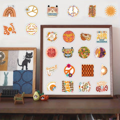 50Pcs Hippie Stickers Preppy Sticker Packs Hippy Party Decor...