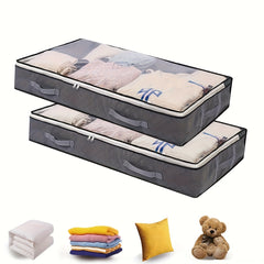 Large Capacity Storage Bag Zipper Dustproof Organizer For Closet