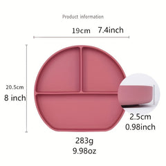 2 Piece Suction Plates for Babies & Toddlers - Stay Put with Suction
