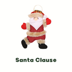 Christmas Pendant Decoration for Tree, Santa Claus Reindeer Snowman Bear