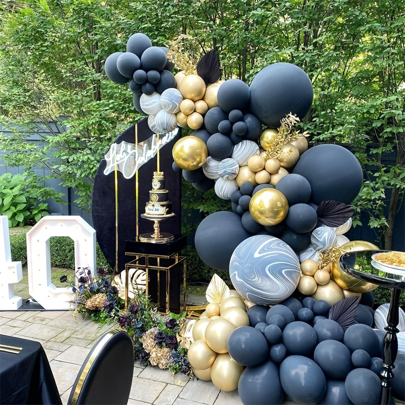 115pcs Golden Balloon Arch Set Party Decoration