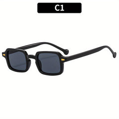 Men's Vintage Rectangle Sunglasses UV400 Eyewear
