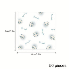 50pcs Panda Series Memo Pads Message Paper Sticky Notes