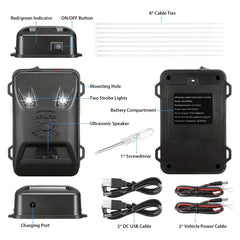 Ultrasonic Rat Deterrent With LED Strobe Lights