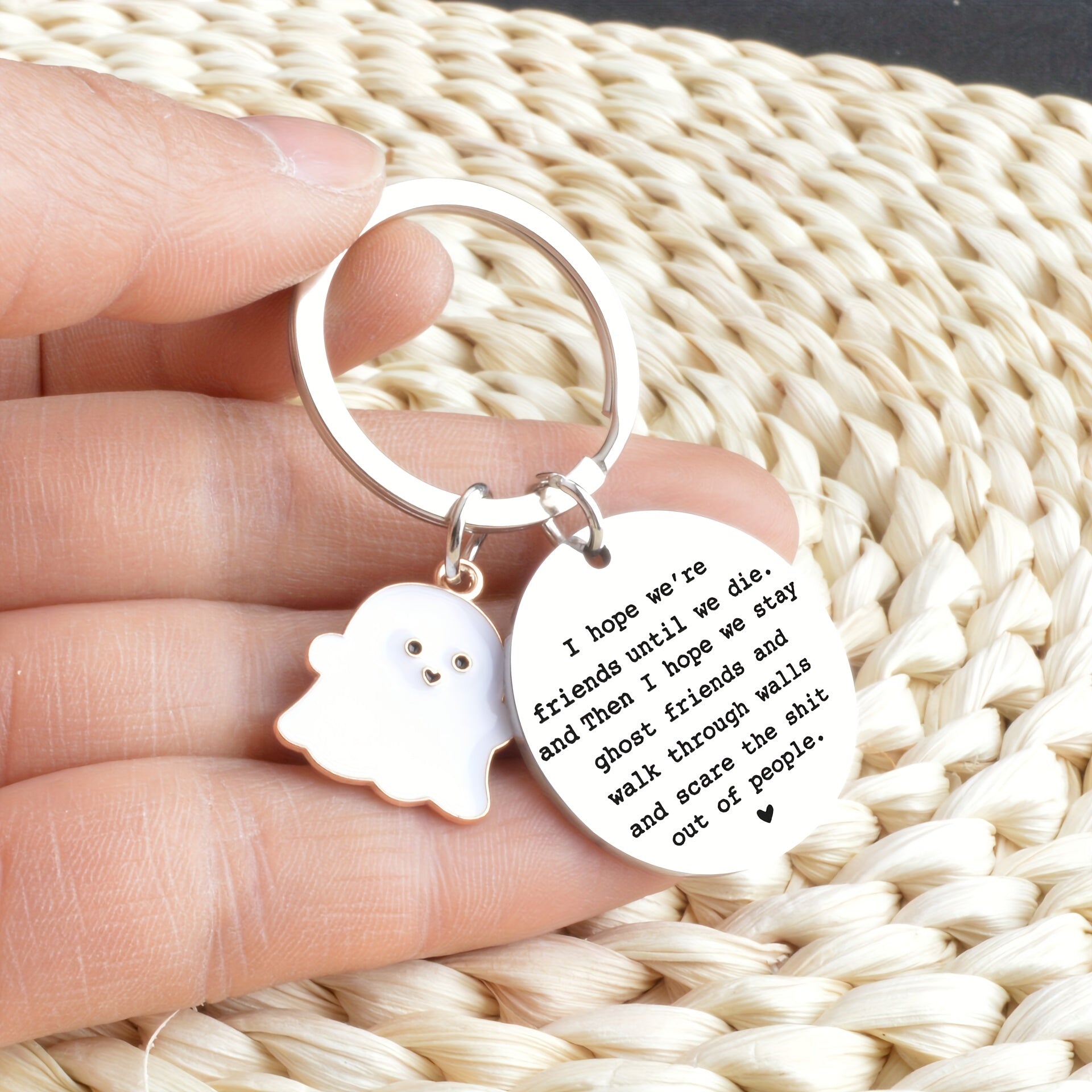 Kpop Cartoon Halloween Keychain Stainless Y2K Car Key Chain For Girls