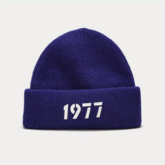 American Retro 1977 Knitted Hat Street Sweet Cooler Casual Hip Hop Autumn Winter
