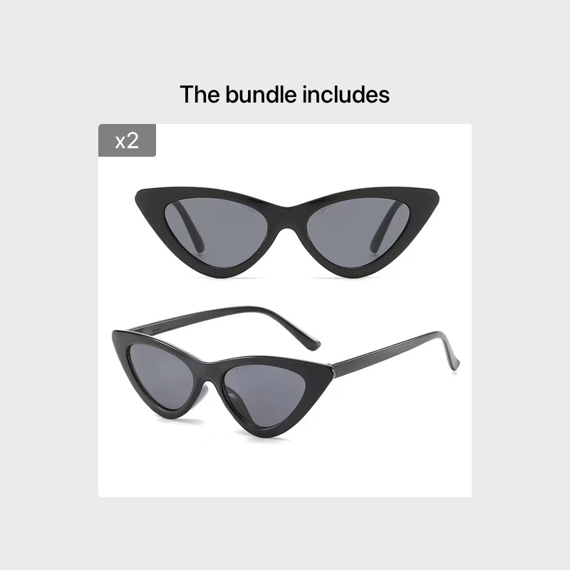 Retro Cat Eye Polarized Sunglasses UV Protection