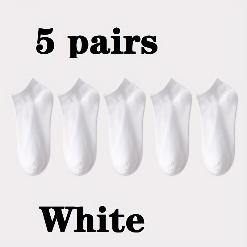 30 Pairs Women's Low Cut Ankle Socks Soft & Lightweight Solid Stockings