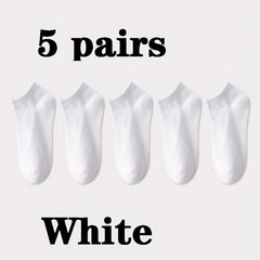 30 Pairs Women's Low Cut Ankle Socks Soft & Lightweight Solid Stockings
