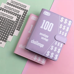 Savings Challenge Binder A5 Planner - Replaceable Core, Inner Lining, Cardboard