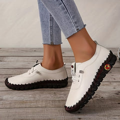 Women's Lace Up Low Top Soft Sole Flat Shoes