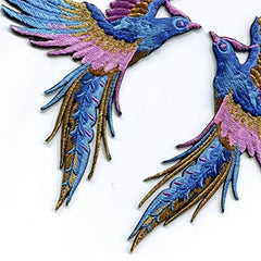 Phoenix Bird Embroidered Applique Patches DIY Sew On Jackets Backpacks