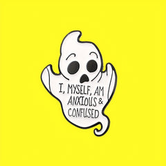 5pcs Halloween Ghost And Monster Brooches Badges For Men