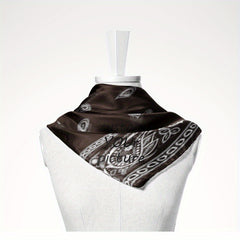 Customizable Men's Square Scarf Personalize Your Photo Logo Soft Polyester Shawl