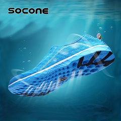 SOCONE Men's Barefoot Water Shoes Quick Dry Slip Beach Aqua Socks Summer