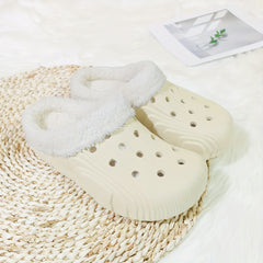 Women's Winter Plush Outwear Clogs - Warm & Stylish