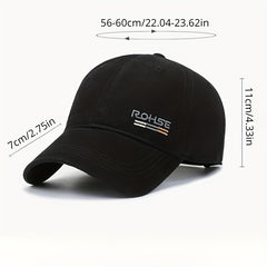 Letter Embroidery Baseball Cap Solid Unisex Adjustable Sunscreen Dad Hats