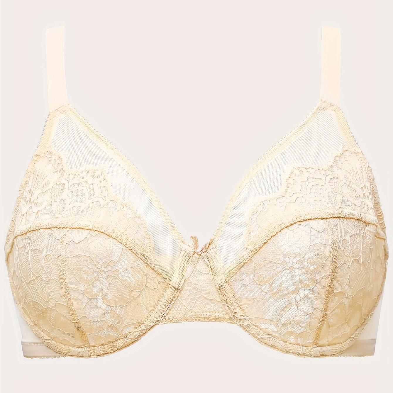 Floral Lace Full Cover Minimizer Underwire Bra