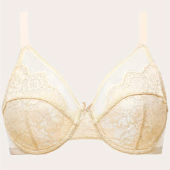 Floral Lace Full Cover Minimizer Underwire Bra