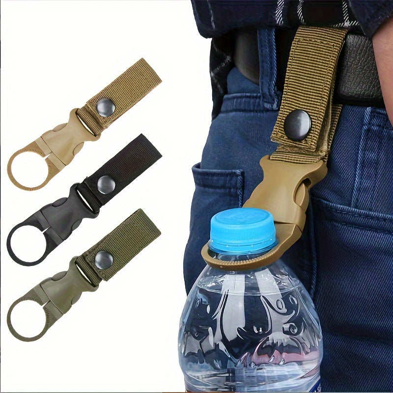 3pcs Bottle Carrier Strap With Carabiner for Traveling & Hiking