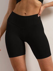Ribbed High Stretch Sports Shorts Seamless Yoga Fitness Workout Shorts