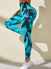 Tie Dye High Waist Butt Lifting Yoga Leggings Workout Pants