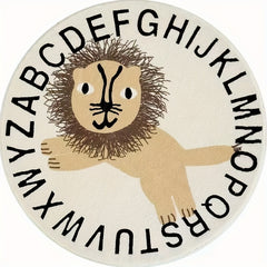 Soft Lion Pattern Rug for Home Decor